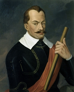 Albrecht Eusebius Wenzel von Wallenstein, Duke of Friedland and Mecklenburg. Portrait by Anthony Van Dyck, 1629, Bayerische Staatsgemäldesammlungen, Munich.